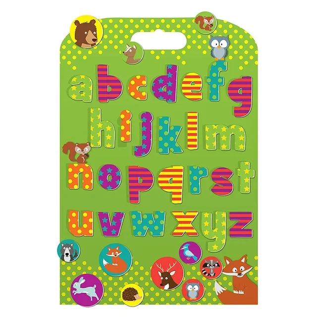 Fiesta Crafts Woodland Alphabet Stickabouts - 3+ years 37 pcs