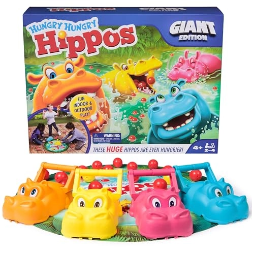 Hungry Hungry Hippos Giant Edition - Multilingual 4-99