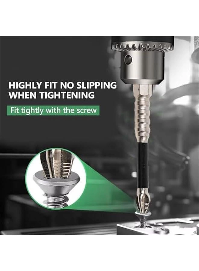 High Magnetic Screwdriver Drill Bits Set - 6-Piece Phillips