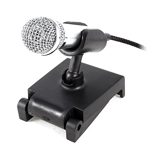 3.5mm Stereo Studio Speech Microphone Mic Stand Mount - Black Small