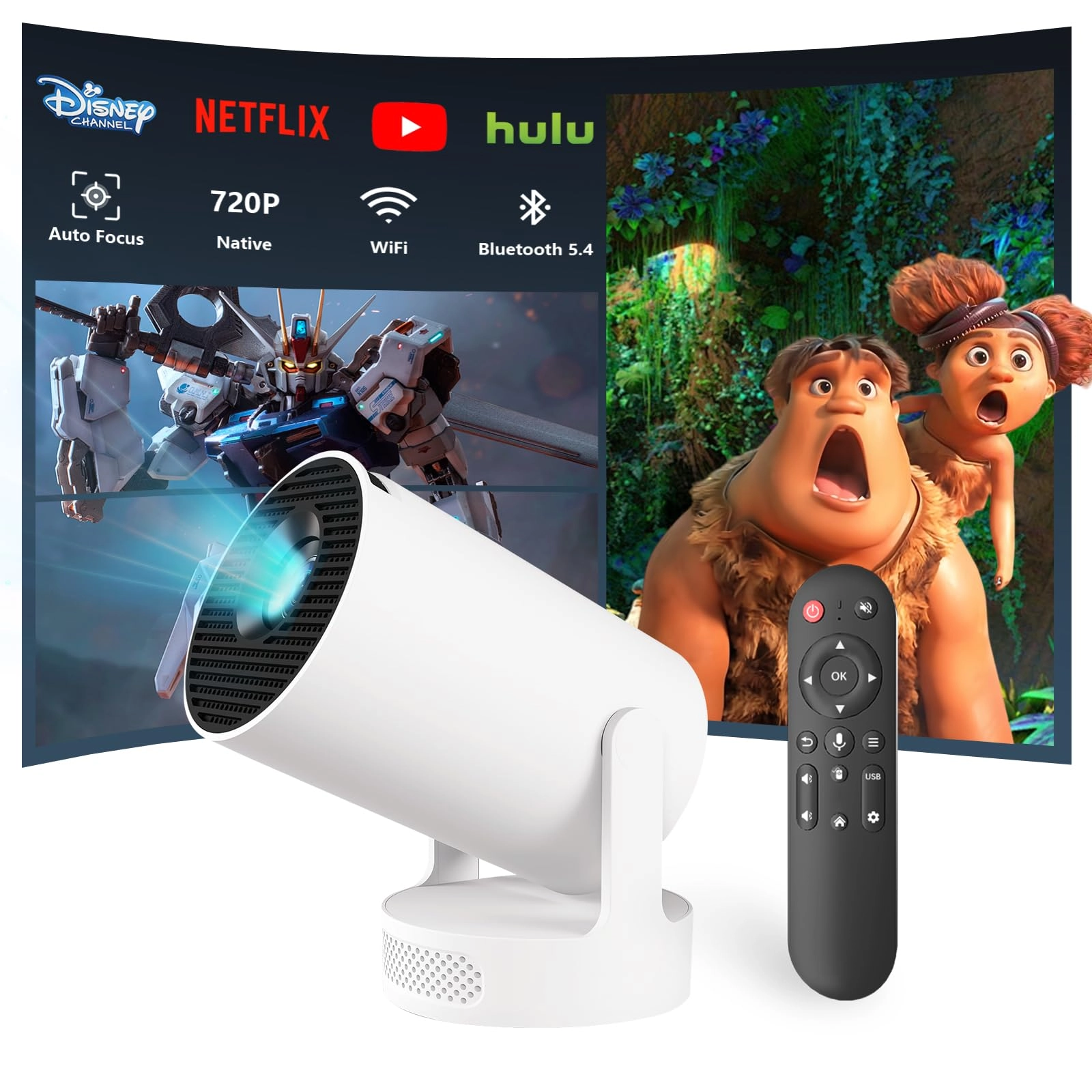 Iconiotk Mini Portable Projector - 1280 x 720 Pixels