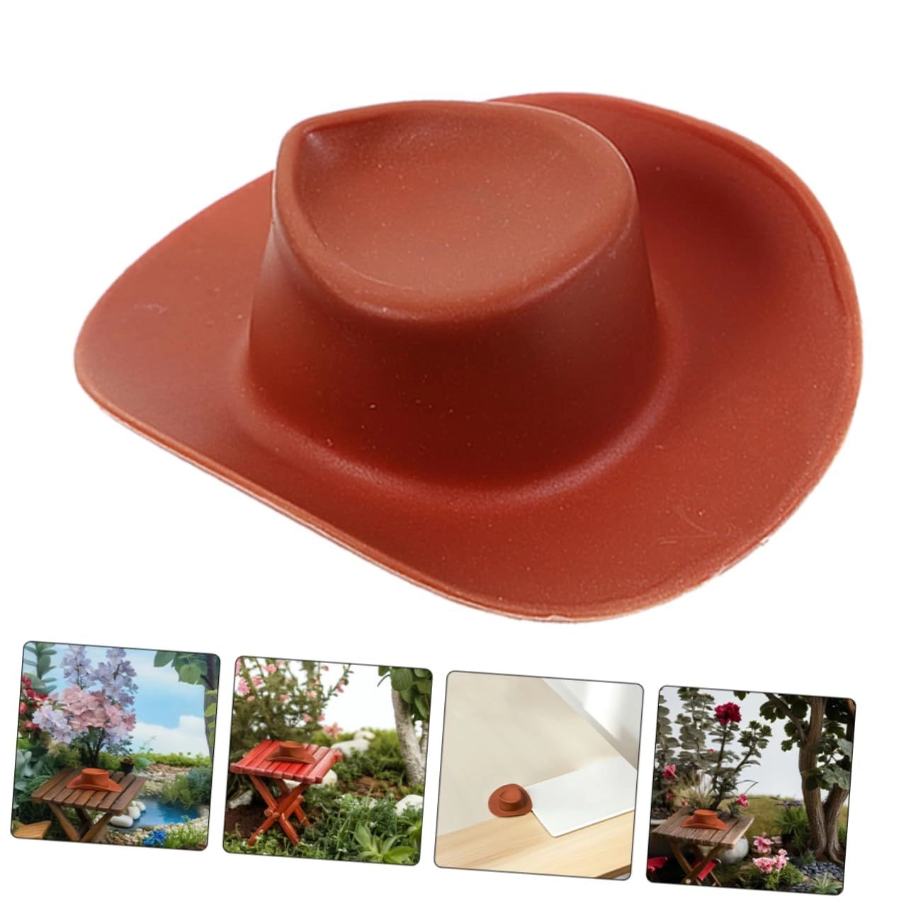 Mini Western Cowboy Hats - 60Pcs 5.50X4.40X2.00CM