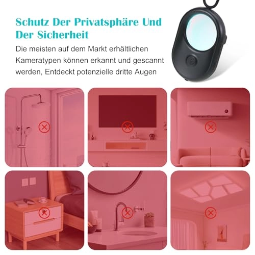 Hidden Camera Detector - 720H Standby Time Anti Spy Infrared Portable