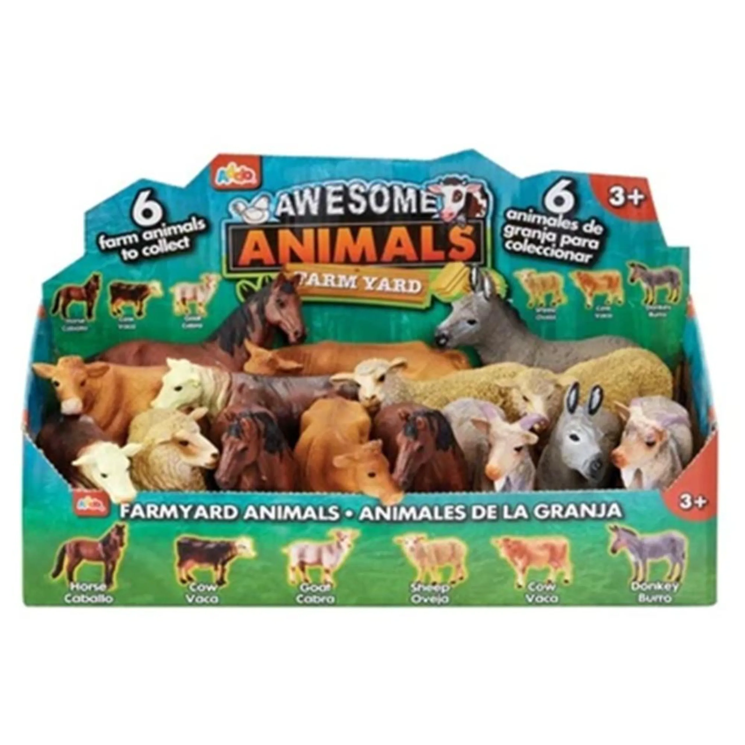ADDO Awesome Farm Yard Animal Figure - 3 + 1pc