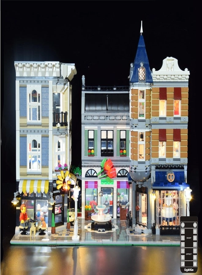 LIGHTGO LED Lighting Kit Designed for Lego 10255 Assembly Square