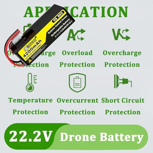 6S Drone Battery - 7200mAh 6800mAh 6500mAh