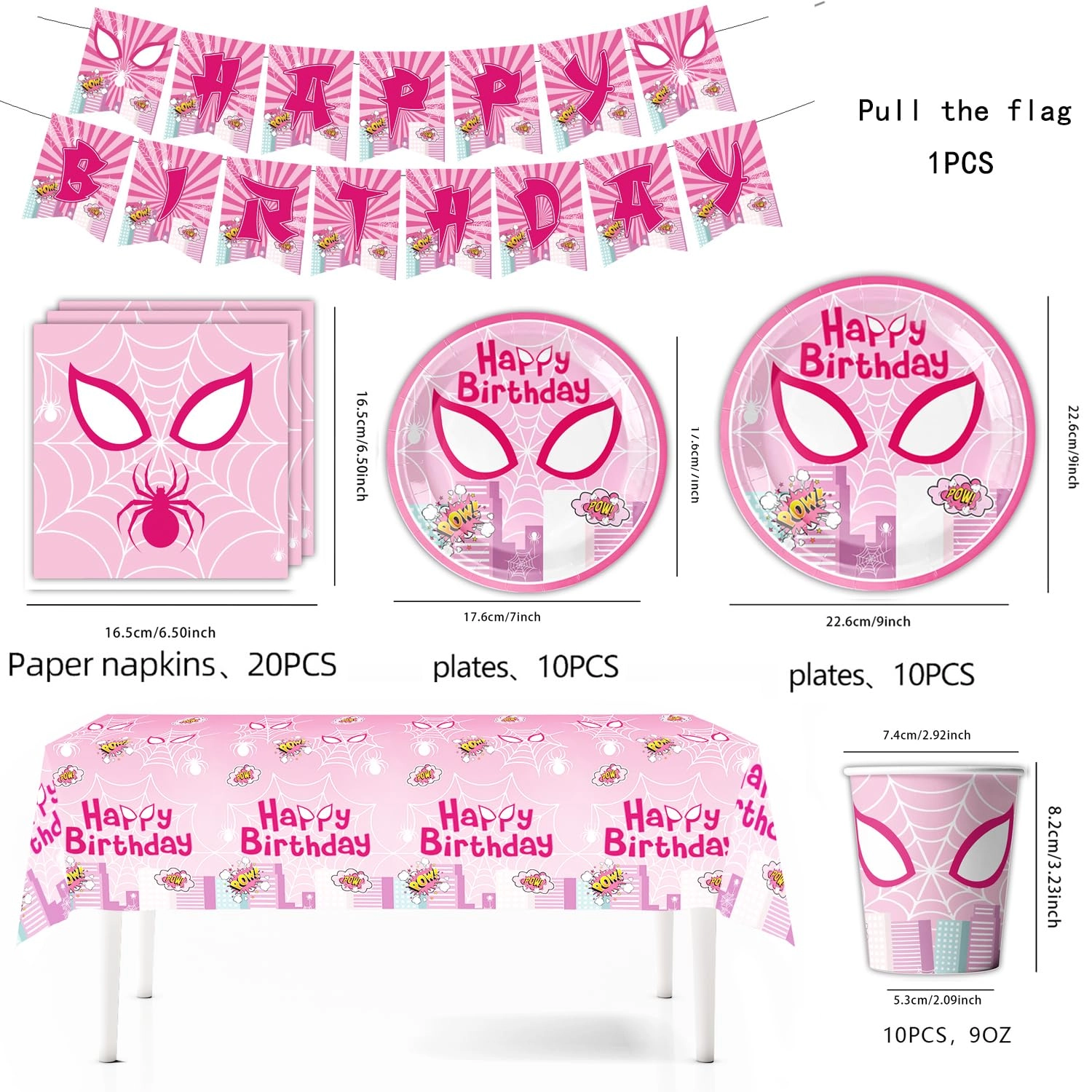Party Tableware Set - 52PCS Birthday
