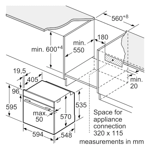 Series 6 HJG852YS0M 60cm - Electric Oven