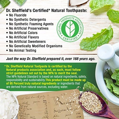 Certified All Natural Sensitive Toothpaste 150ml