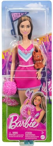 Barbie Cheerleader - Pink Pom Pom Puppy Mascot Ages 3+