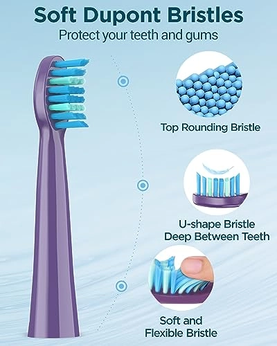 Electric Toothbrush - 8 Brush Heads 5 Modes 2 Minute Timer