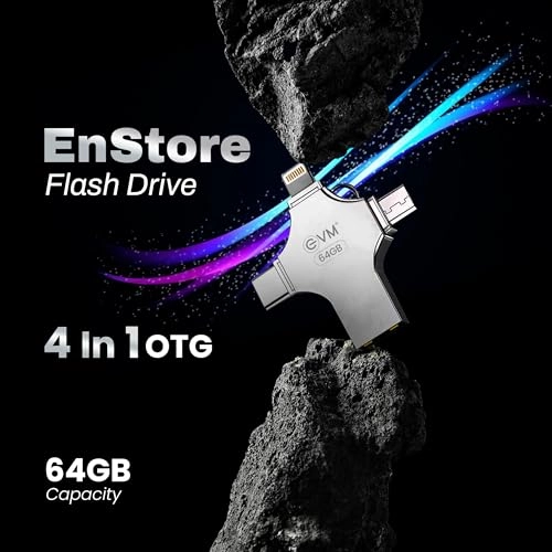 EnStore 4-in-1 OTG - USB 3.0 USB-A Type-C Lightning Micro USB 64GB