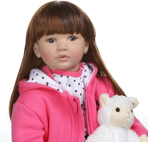 Fridolin Reborn Baby Doll - 24inch Long Hair Ages 3+ Pack