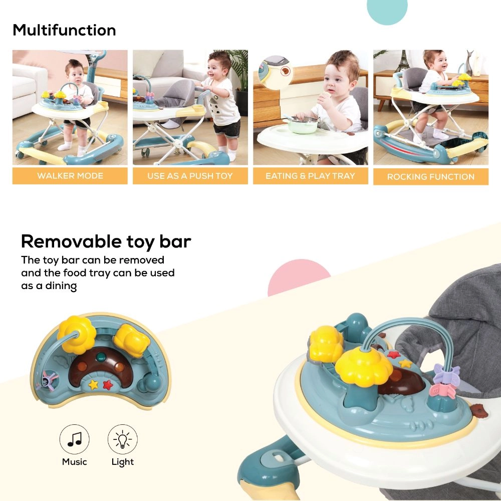 2-In-1 Baby Walker - 15kg 6-18 months