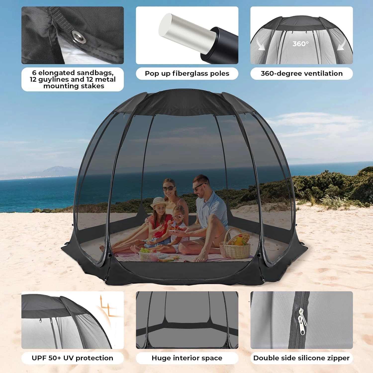 Pop Up Screen House - 9 square meters