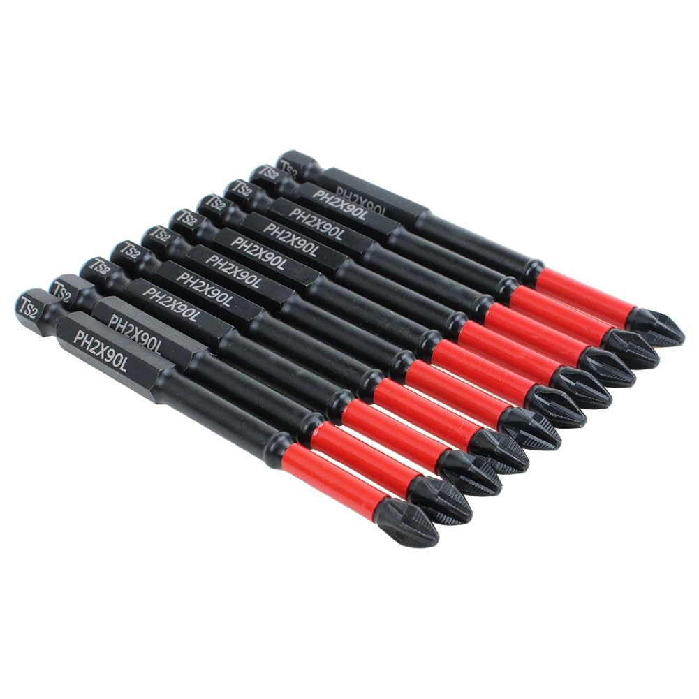 Phillips PH2 - 10 Pack 3-1/2" Length