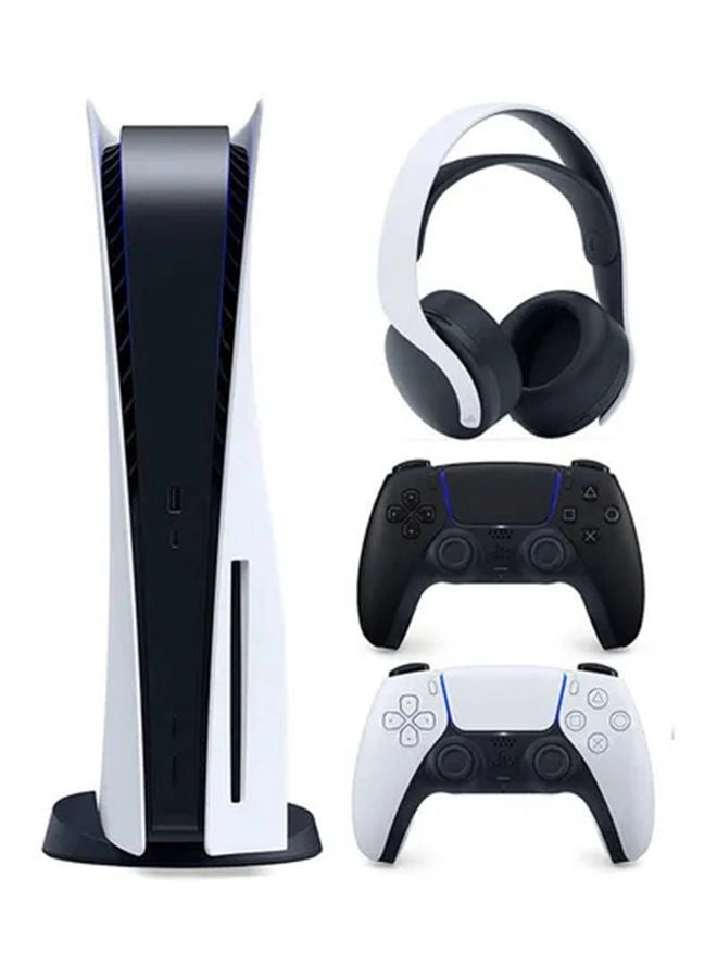 Sony PlayStation 5 CD Edition + DualSense Wireless Controller - Cosmic Red + 3D Wireless Gaming Headset