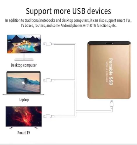 Portable External Hard Drive 6TB SSD