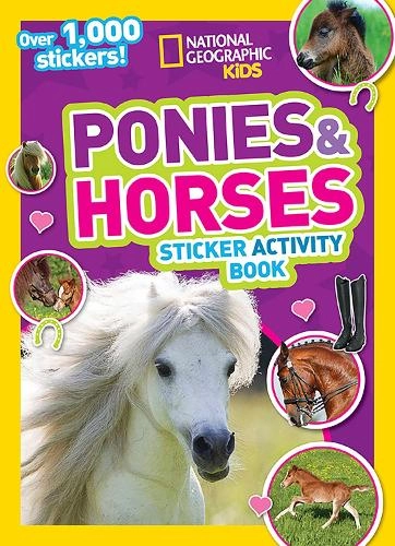 National Geographic Kids Ponies And Horses Activity Sticker Book 56 pcs
