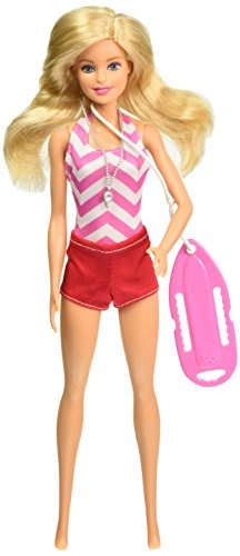 Barbie Careers Lifeguard Doll - Plastic Blonde Hair