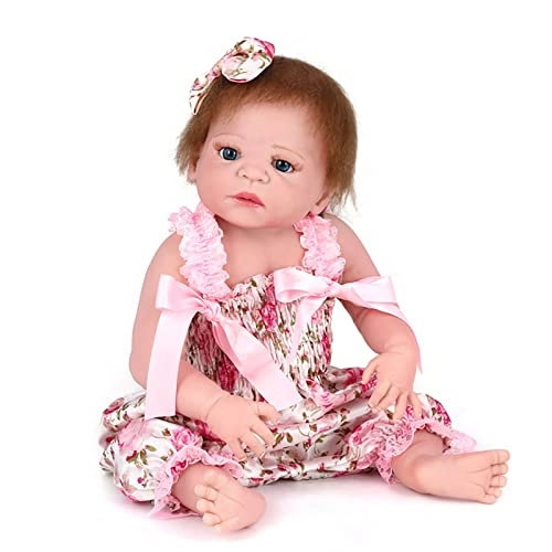 Reborn Baby Doll - 22 Inch Vinyl Brown Eyes