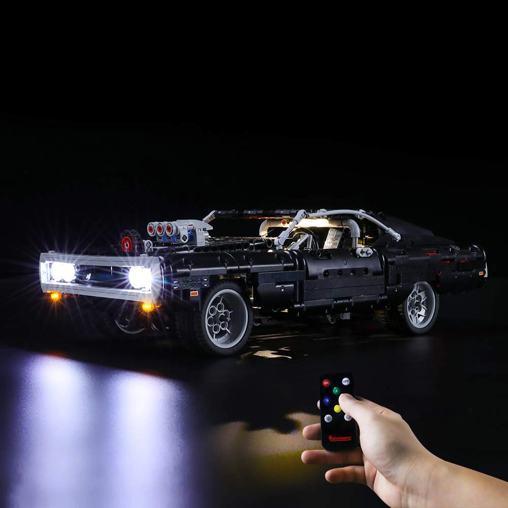 BRIKSMAX Led Lighting Kit for Technic Fast & Furious Dom’s Dodge Charger - Compatible with 42111