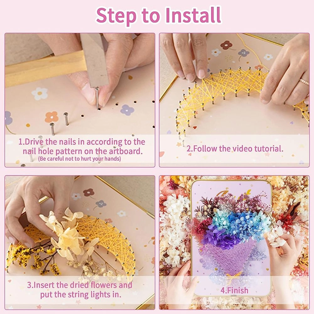 DIY String 3D String Art Kit - 6+ years