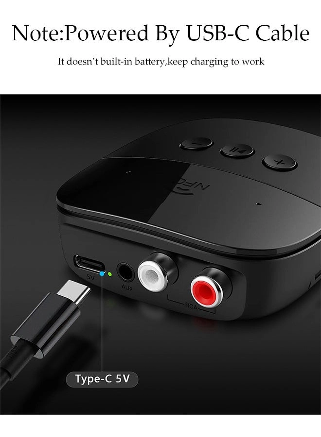 Bluetooth Receiver - Bluetooth 5.2 USB/TF 5V power supply