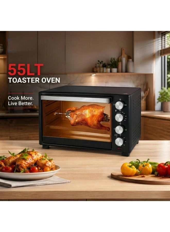 Toaster Oven - 55L Rotisserie Multi-function