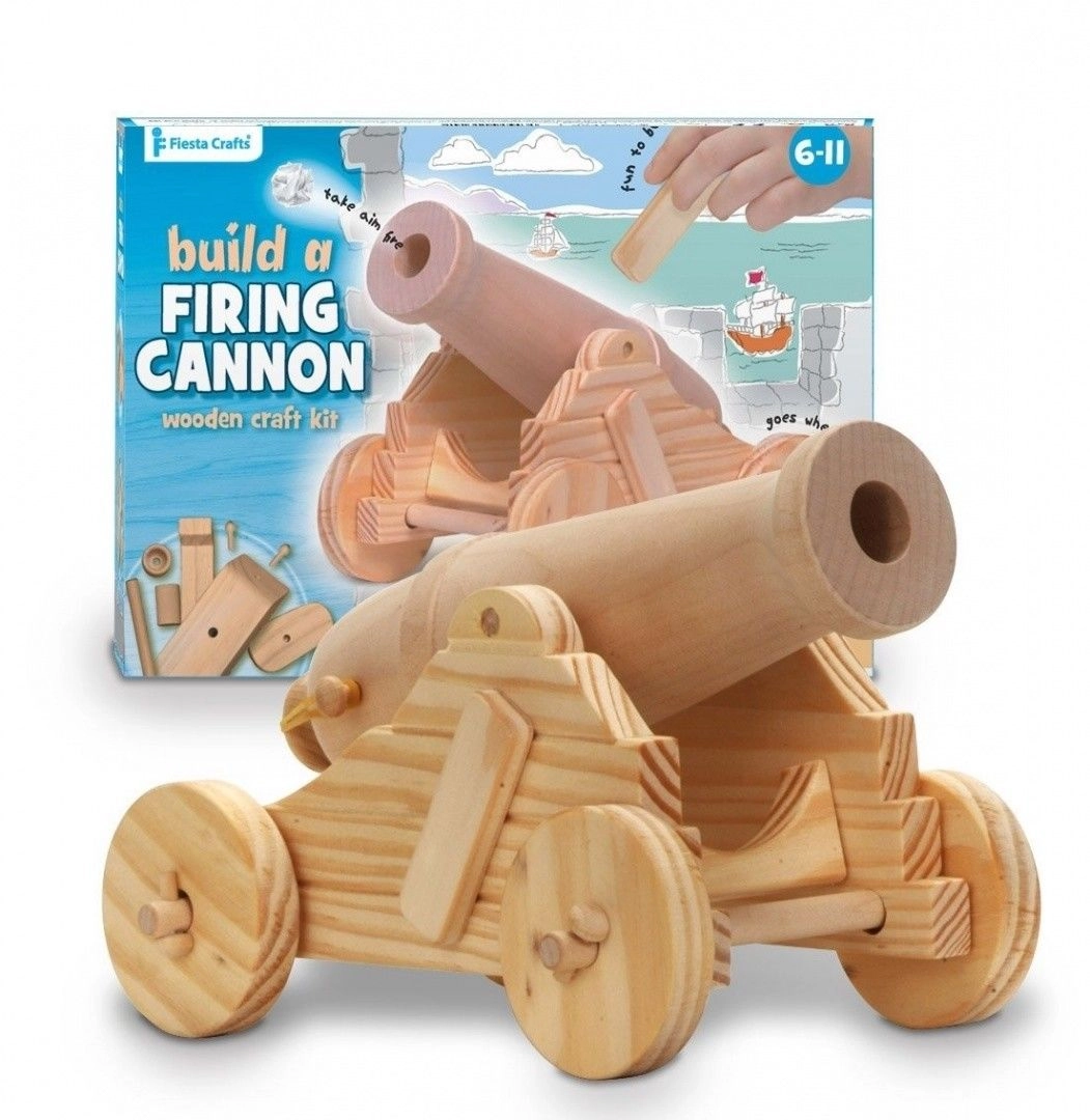 Wooden Cannon Craft Kit - 3+ years 26 pcs