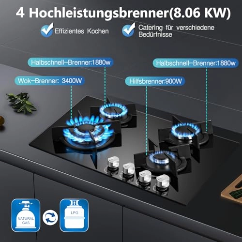 GHG604A-T3CB Gas hob