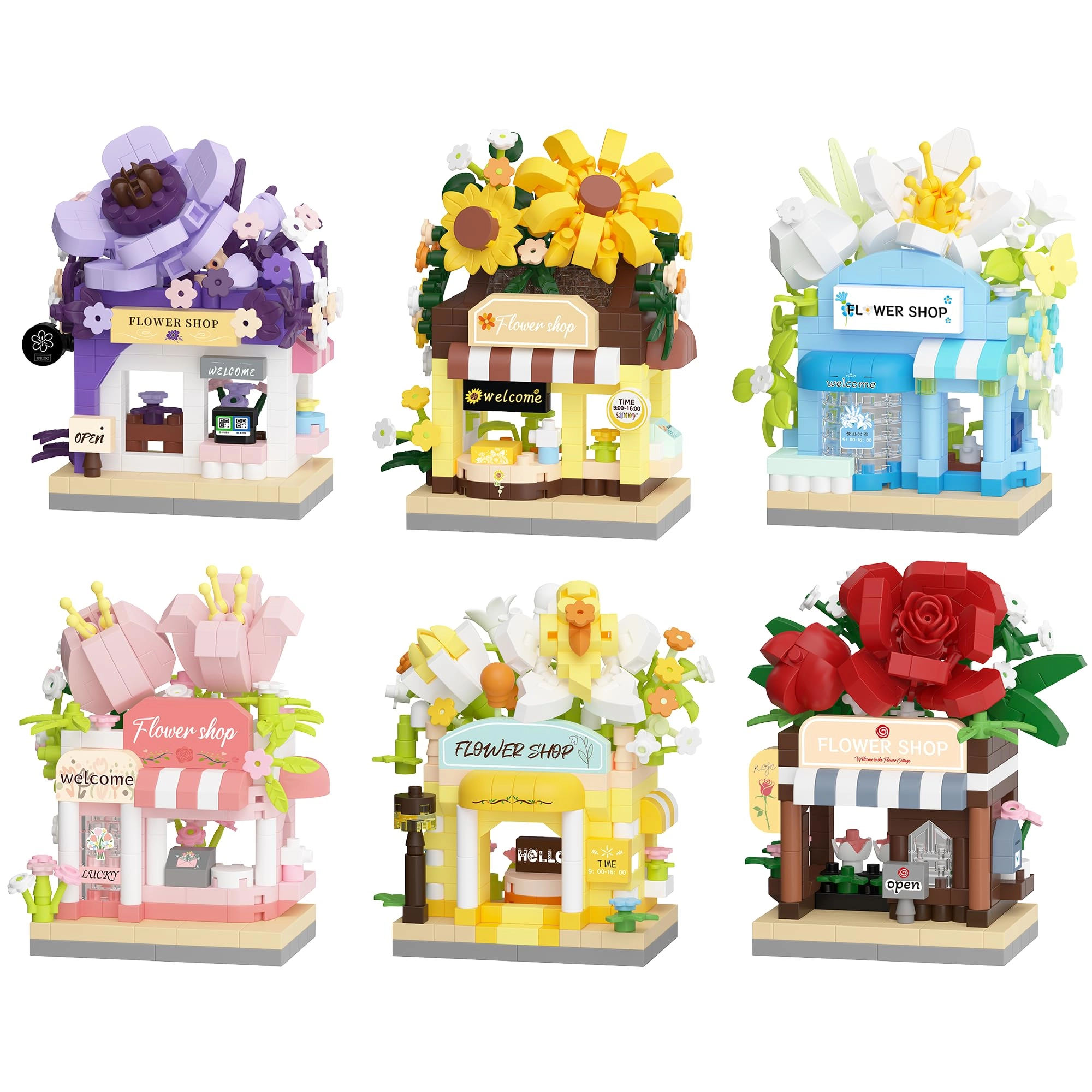 Jollcnoia Mini Flower Shop - 1 pcs