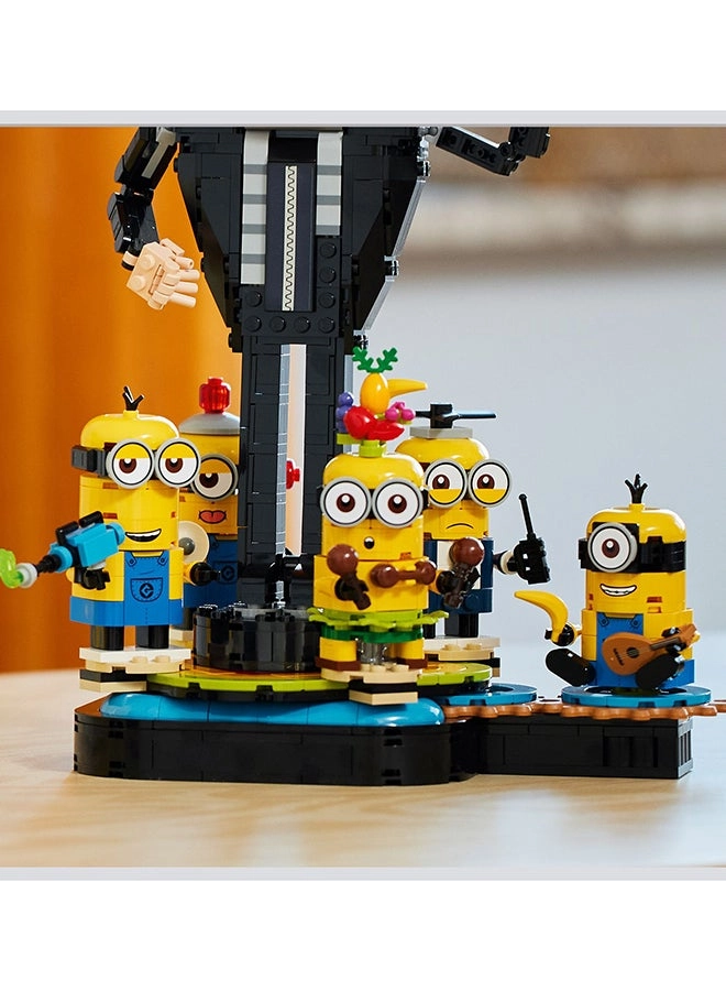 Despicable Me 4 Brick-Built Gru and Minions