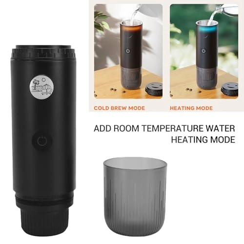 Portable Coffee Maker - 80ml Ground Coffee and Capsule