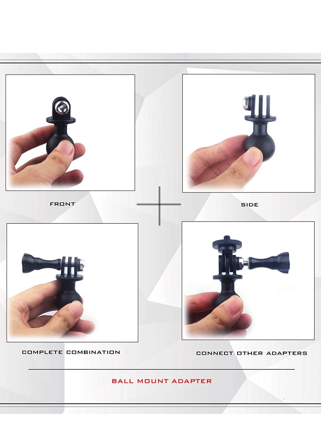Ball Mount Adapter - Compatible with GoPro Hero Series RAM Mounts