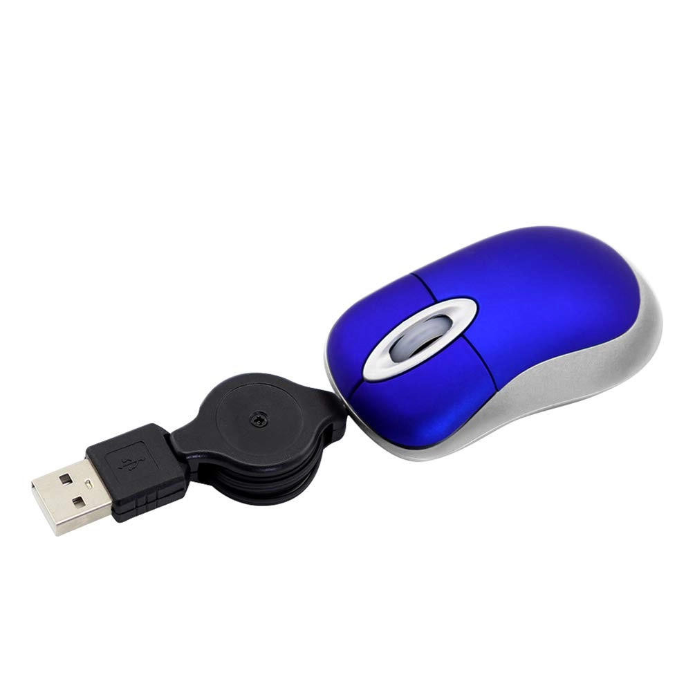 Mini Retractable Optical Mouse - Wired