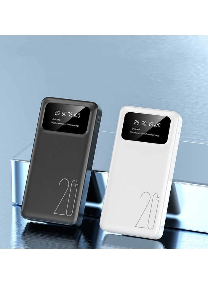 Mini Portable Power Bank - 20000 mAh Fast-Charging 2.0