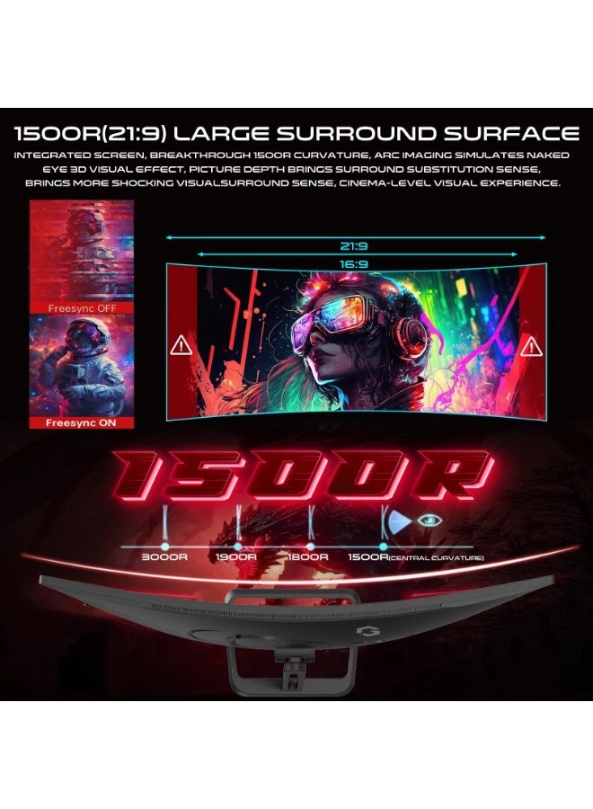 34 Inch Curved WQHD Gaming Monitor - GOC34WQHD100VA 34 in 3440x1440