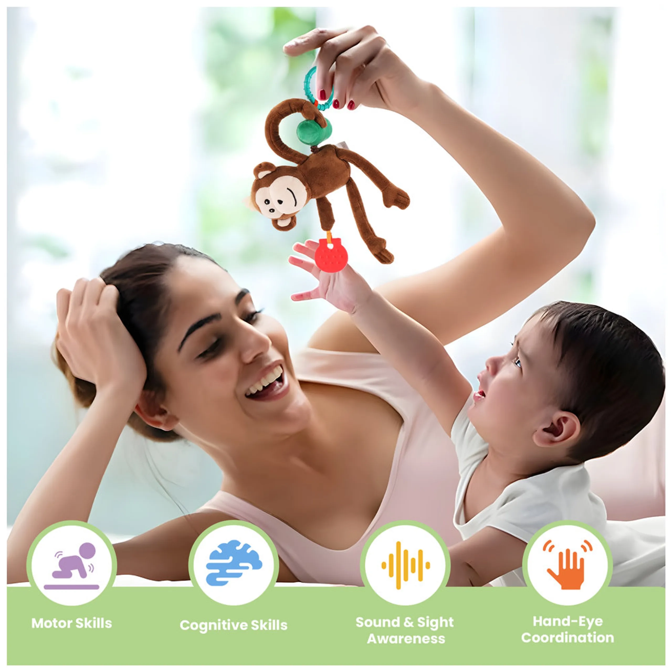 Playtime Jittery Monkey - Suitable For 0 to 12 Years