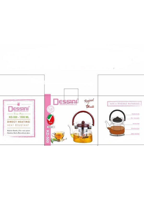 Teapot - borosilicate glass 1500ml
