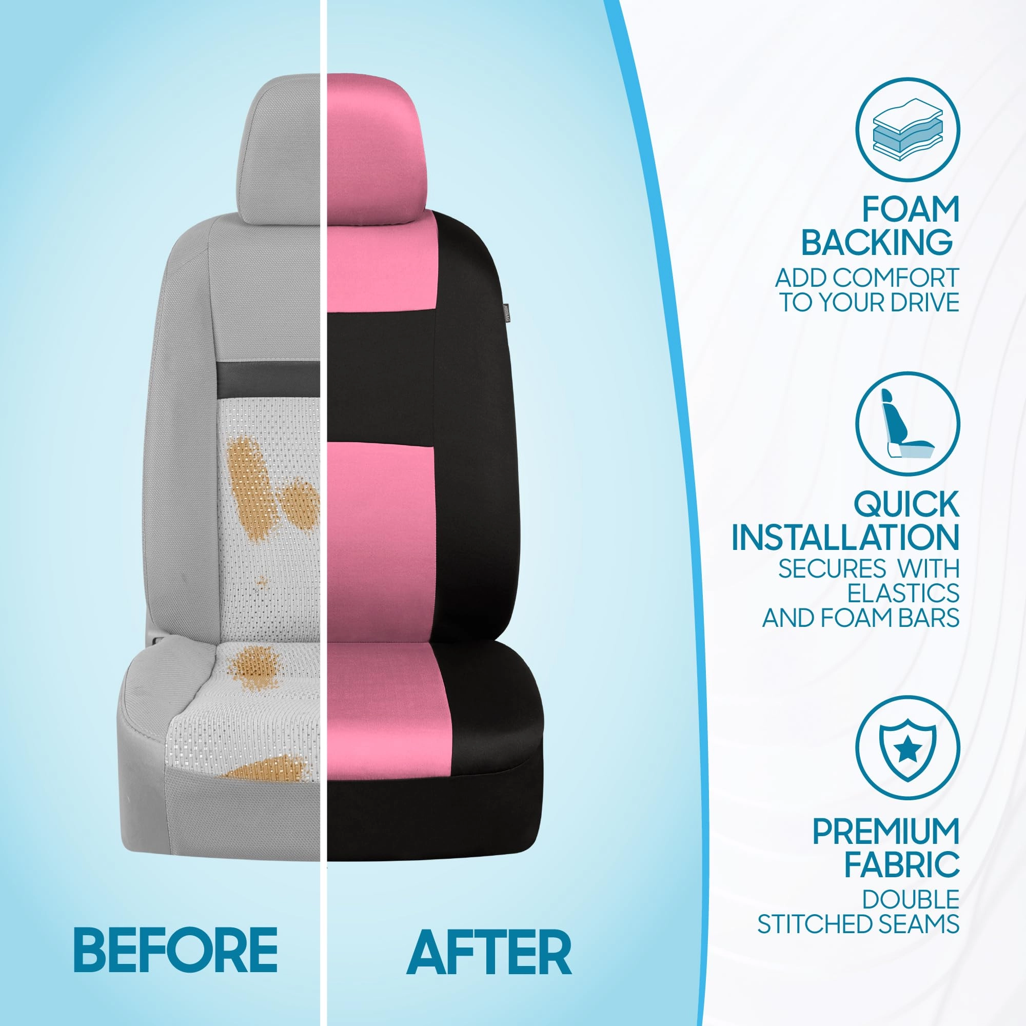 PolyPro Car Seat Covers - Solid Beige Universal Fit