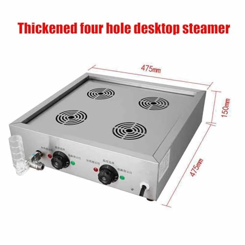 Electric 4000W Restaurant Food Steamer - 4 holes
