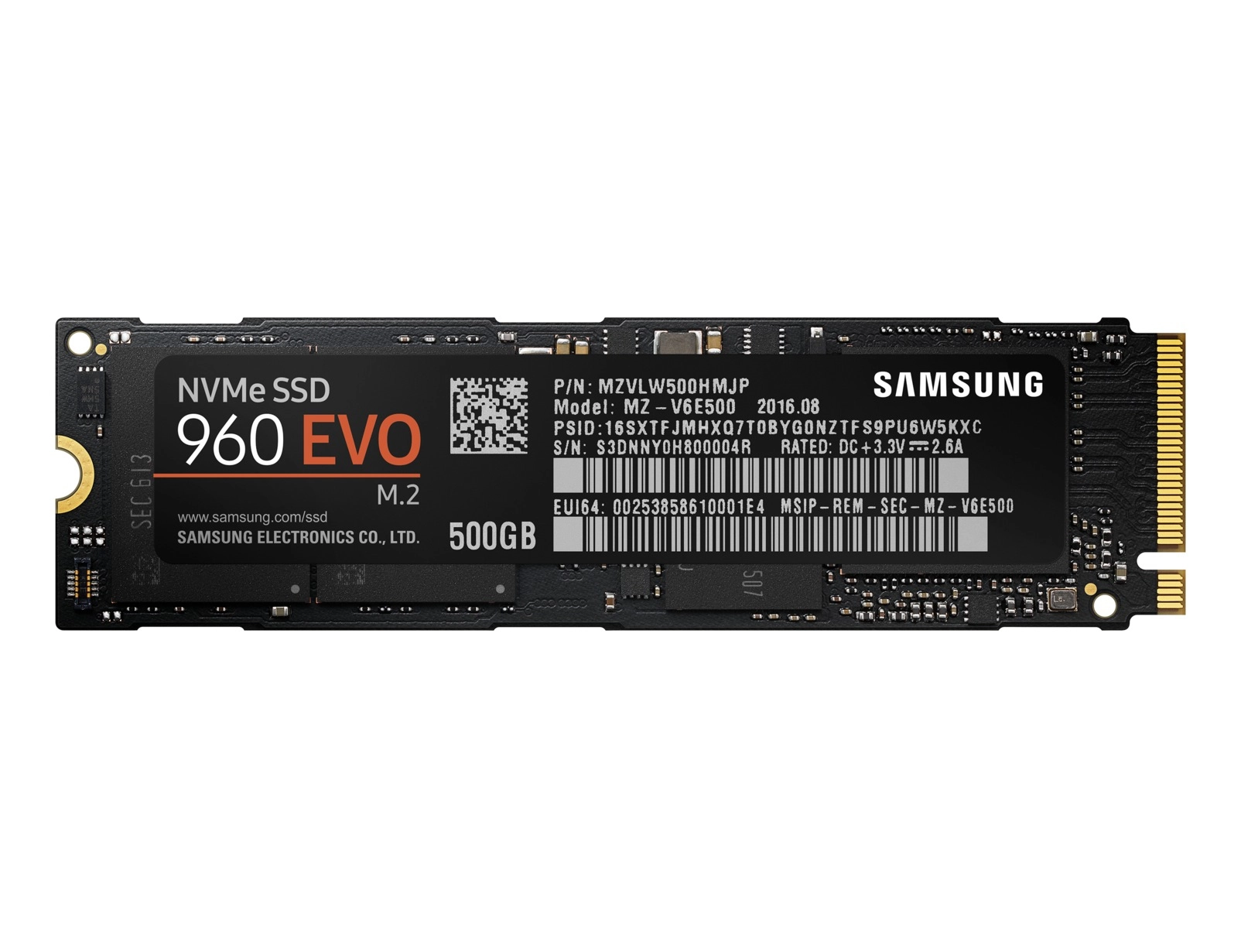 Samsung 960 EVO - 500 GB M 2