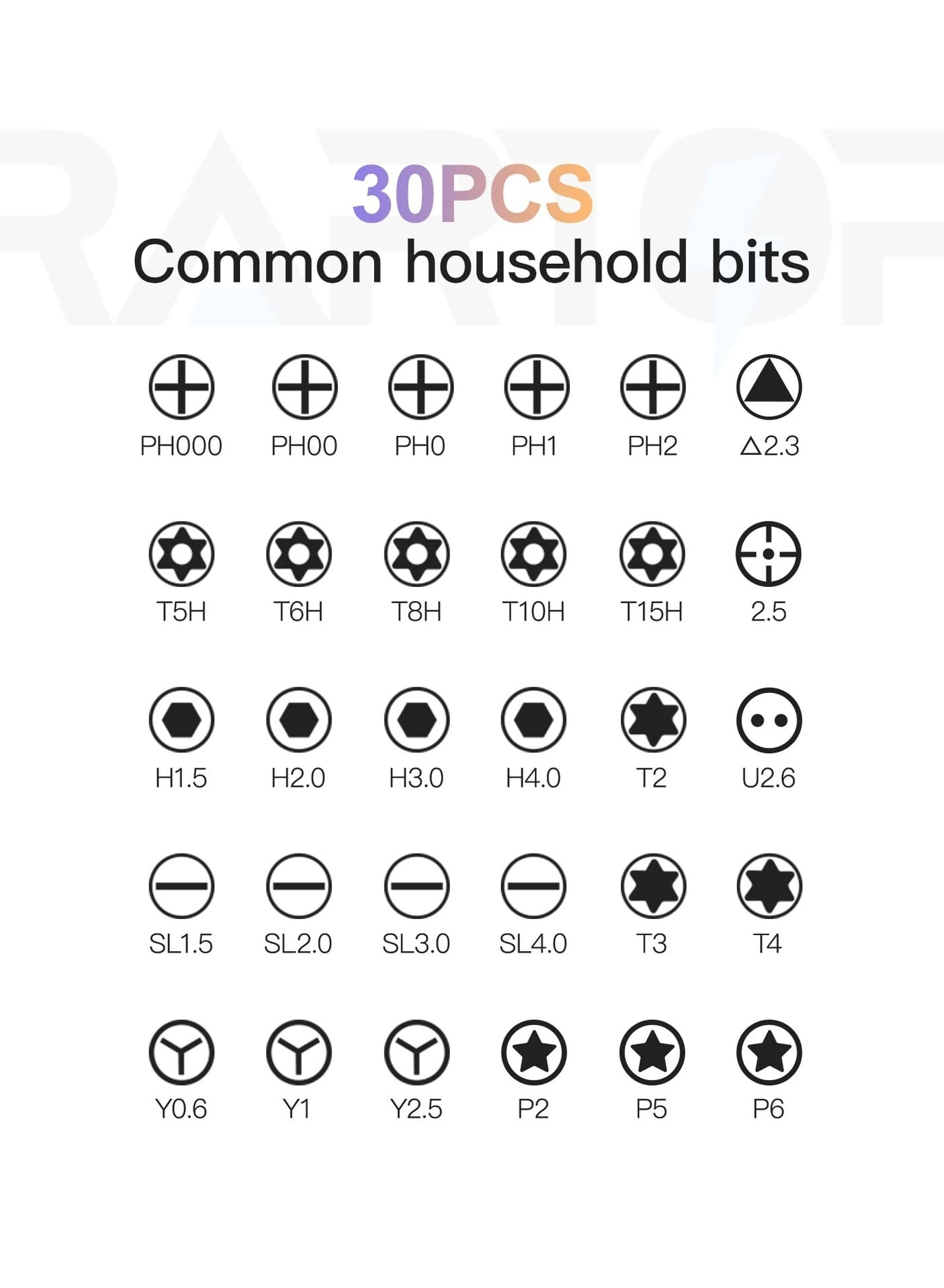 Screwdriver Set - 30Pcs