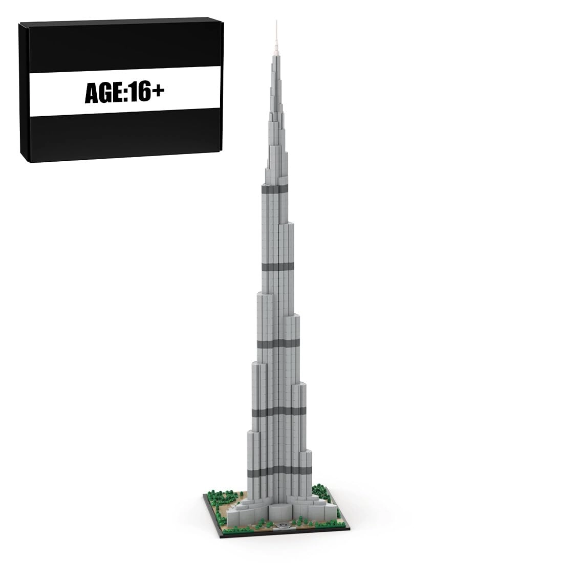 BrickCraftWorks The Burj Khalifa - Architecture 3391 pcs