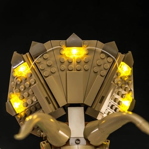 LED Light Set for LEGO Dinosaur Fossils Triceratops Skull 76969 - Copper