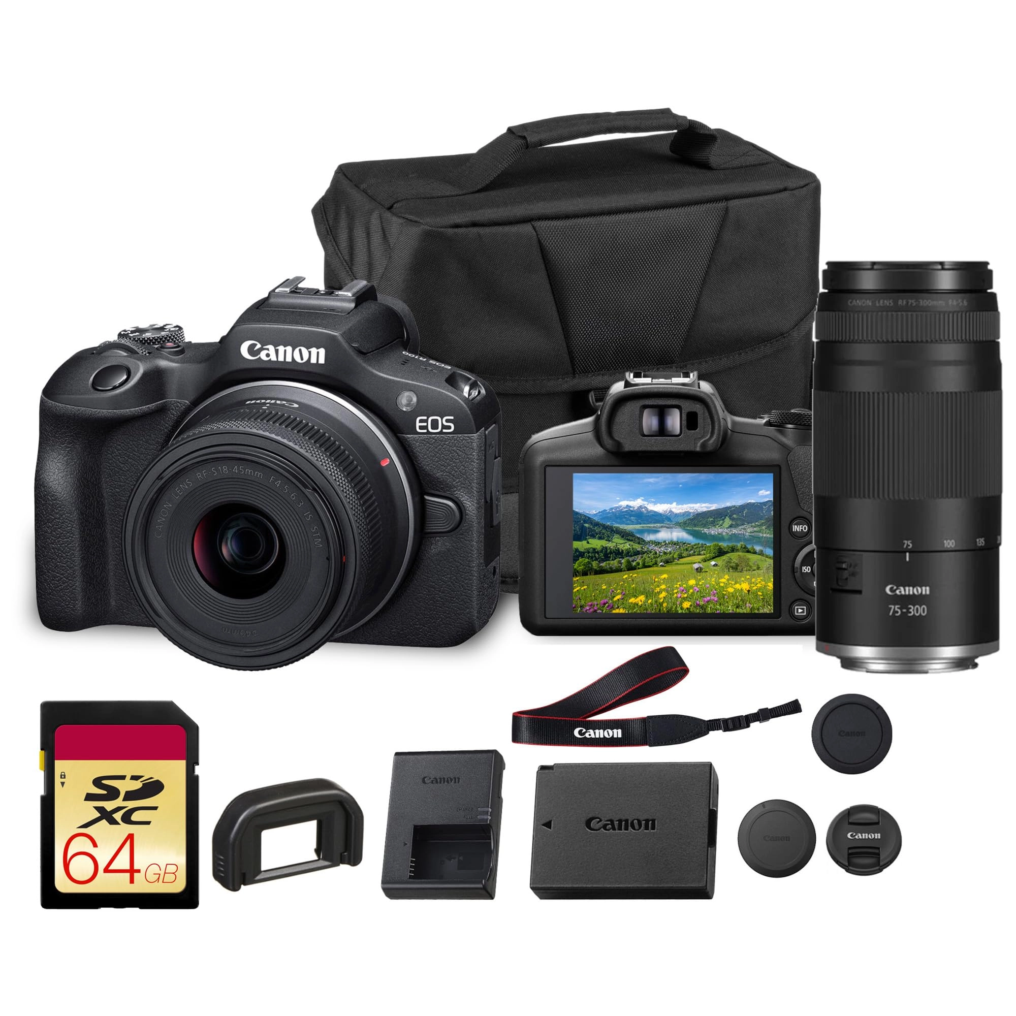EOS R100 + RF-S 18-45mm IS STM + RF 75-300mm F4-5.6