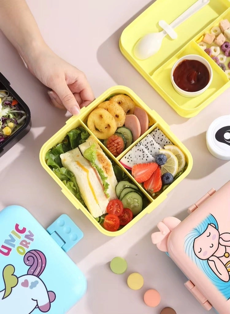 Stainless Steel Lunch Containers - 3 Compartments Bowl