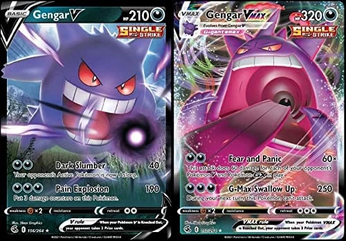 Pokémon Gengar V & Vmax - 157/264 Fusion Strike - 2pcs