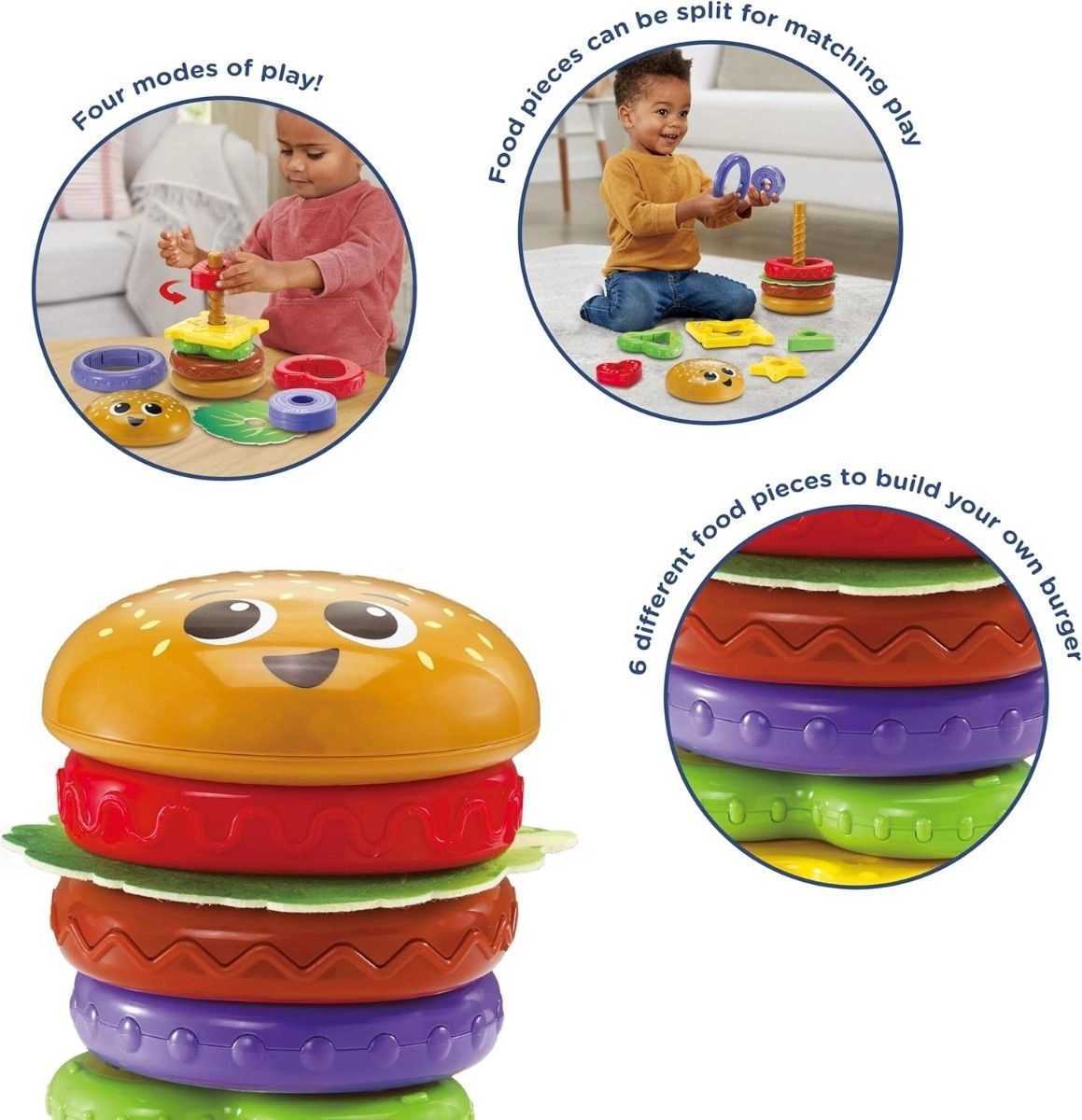 Build-A-Burger - Suitable for 18 to 36 Months 6 pieces